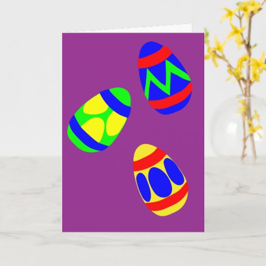 Heb een speciale Ei-ster Pasen Kaart (Gele Bloem)