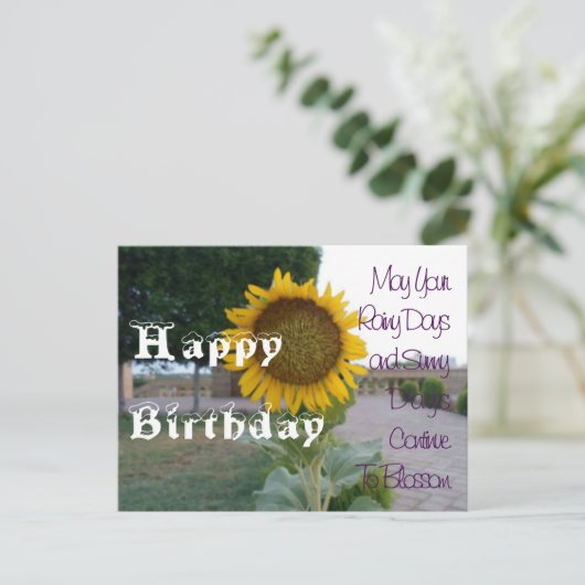 Heb een speciale zonnige kleurrijke gelukkige verj briefkaart (Staand voorkant)