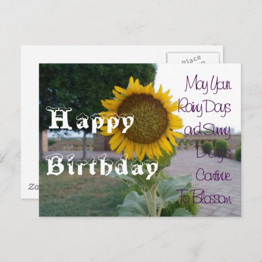 Heb een speciale zonnige kleurrijke gelukkige verj briefkaart (Voorkant / Achterkant)