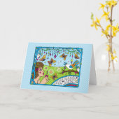 Heb een speelse verbeelding_Groet Kaart (Gele Bloem)