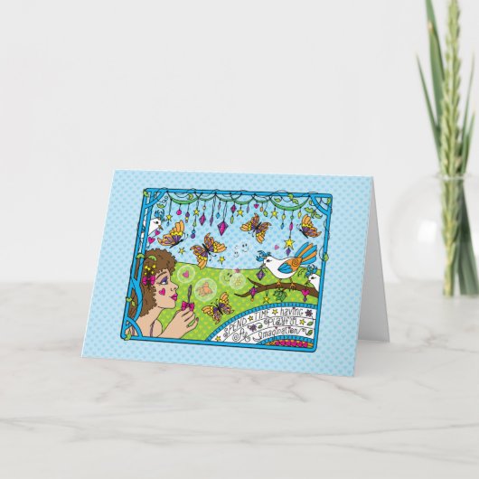 Heb een speelse verbeelding_Groet Kaart (Voorkant)