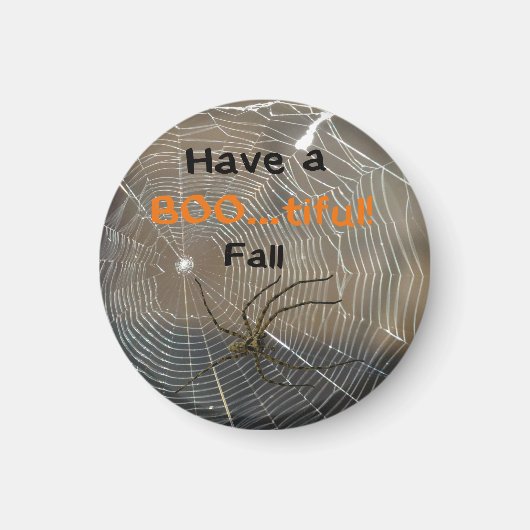 Heb een Spin van de Herfst BOOarmige op een Web Magneet (Voorkant)