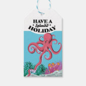 Heb een Splendid Holiday Squid Cadeaulabel (Voorkant)