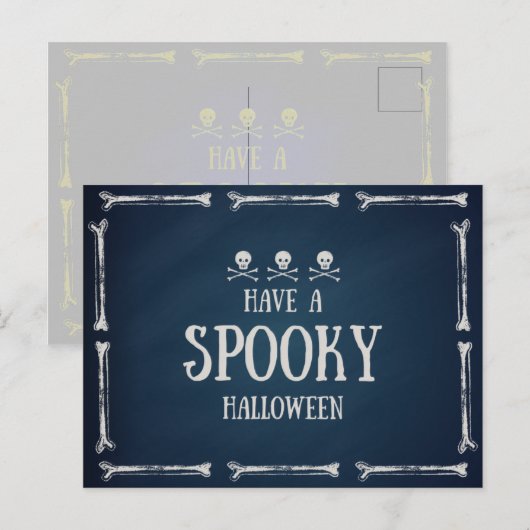Heb een spoky-halloween briefkaart (Voorkant / Achterkant)