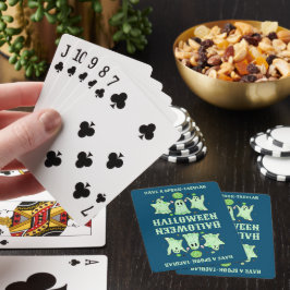 HEB EEN SPOOK-TACULAIRE HALLOWEEN GEFOOND POKERKAARTEN