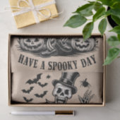Heb een spookachtige dag Halloween Witch Skeleton Tissuepapier (Geschenk)