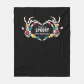 Heb een spookachtige kerstklassieker - Skeleton Ha Fleece Deken (Voorkant)