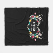 Heb een spookachtige kerstklassieker - Skeleton Ha Fleece Deken (Voorkant (Horizontaal))