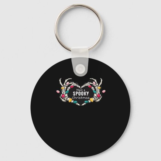Heb een spookachtige kerstklassieker - Skeleton Ha Sleutelhanger (Voorkant)