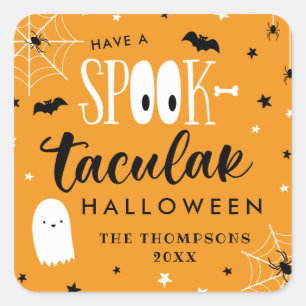 Heb een Spooktacular Halloween Favoriet Vierkante Sticker