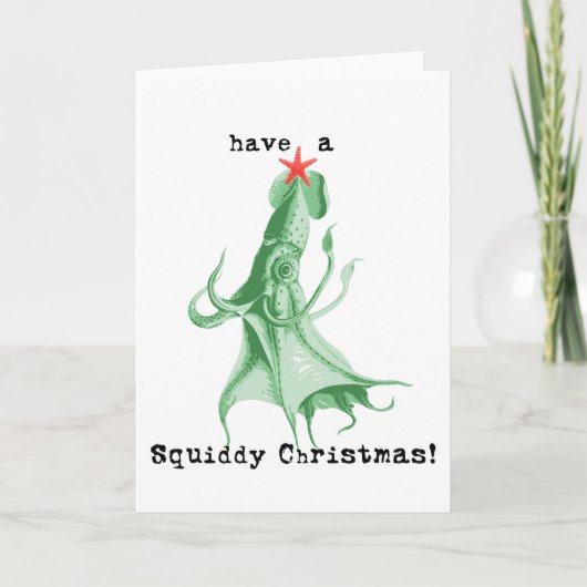 Heb een Squiddy Christmas Feestdagen Kaart (Voorkant)