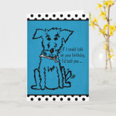 Heb een staartdenderende goede tijd op je verjaard kaart (Gele Bloem)