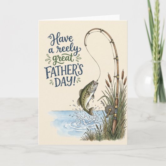 Heb een superleuke Vaderdag Vis Kaart (Voorkant)