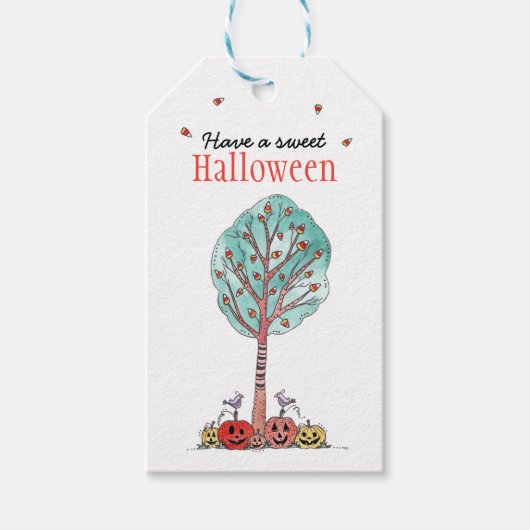 Heb een Sweet Halloween Cadeaulabel (Voorkant)
