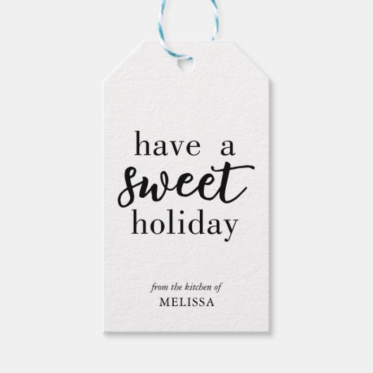 Heb een Sweet Holiday Bled Manuscript van Goederen Cadeaulabel (Voorkant)