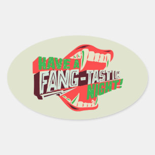 Heb een tang-tastische nacht ovale sticker