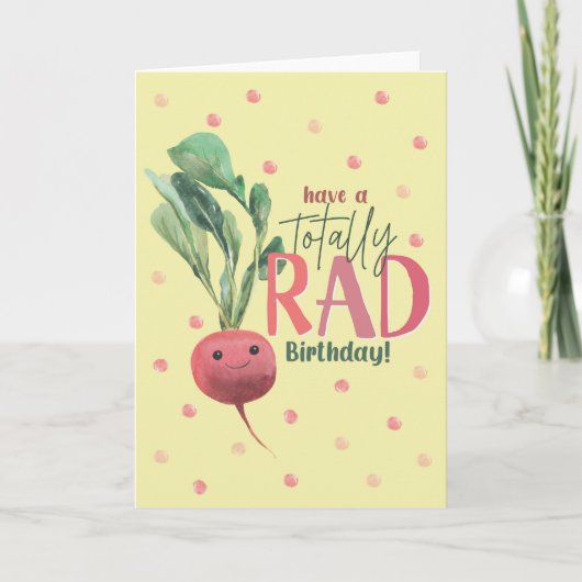 Heb een totaal gaaf verjaardagsradijs groenten kaart (Voorkant)