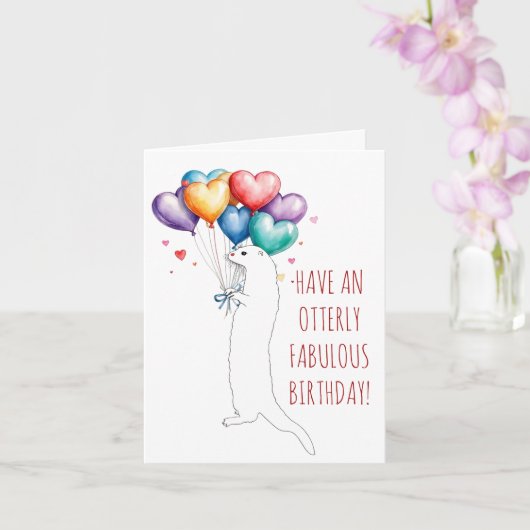 Heb een totaal Geweldige verjaardagsotter Kaart (Orchidee)