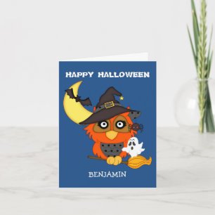 Heb een uil-kind Halloween Kaart