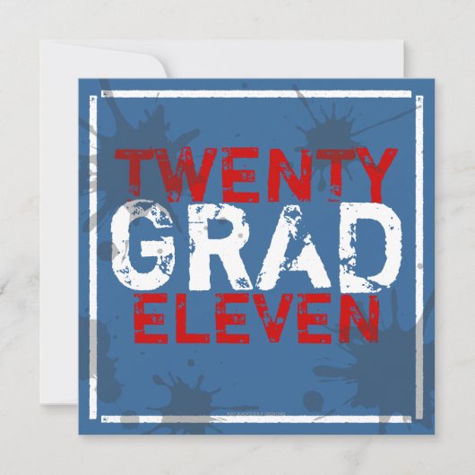 Heb een Uitnodiging van de Partij van de Graduatie (Voorkant)