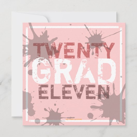 Heb een Uitnodiging van de Partij van de Graduatie (Voorkant)