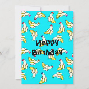 Heb een verjaardagskaart met banaan feestdagenkaart