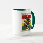 Heb een Volley Jolly Kerstmis. Funny Pickleball Mok (Voorkant rechts)