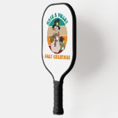 Heb een Volley Jolly Kerstmis. Funny Pickleball Paddle (Links)