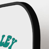 Heb een Volley Jolly Kerstmis. Funny Pickleball Paddle (Links Detail)
