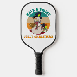 Heb een Volley Jolly Kerstmis. Funny Pickleball Paddle