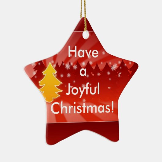 Heb een vrolijk kerstboomrood Ornament (Rechts)