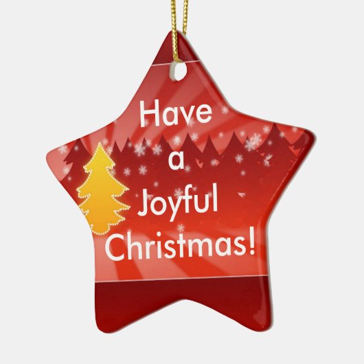 Heb een vrolijk kerstboomrood Ornament (Links)