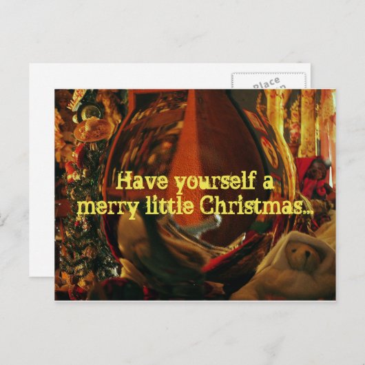 Heb een vrolijk kerstfeest... feestdagenkaart (Voorkant / Achterkant)