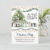 Heb een vrolijk klein kerstfeestje kaart (Staand voorkant)