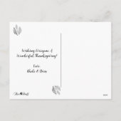 Heb een vrolijk Thanksgiving Photo Holiday Briefka Feestdagenkaart (Achterkant)