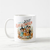 Heb een vrolijke Halloween Schattigee Vintage Koffiemok (Links)