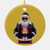 Heb een vrolijke kerst of anders Gangsta Xmas | Keramisch Ornament (Achterkant)