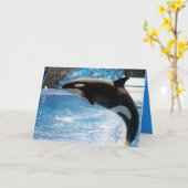 Heb een Walvis van een Dag! Kaart (Gele Bloem)