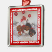 Heb een Weinerful Kerstmis!!! Metalen Ornament (Links)
