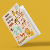 Heb een Wild Day Oerwoud Animals Verjaardag