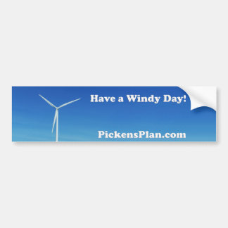 Heb een Windy Dag! PP-Bumpersticker Bumpersticker