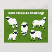 Heb een WOOLY Good Day Valais Blerkende Sheep Briefkaart (Voorkant)