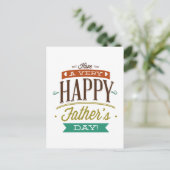 Heb een zeer gelukkige vaderdag briefkaart (Staand voorkant)