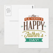 Heb een zeer gelukkige vaderdag briefkaart (Voorkant / Achterkant)
