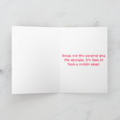 Heb een zeer glam rock cam feestdagen kaart (Binnen)