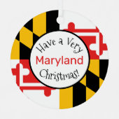 Heb een zeer Maryland kerstHun Gepersonaliseerd Metalen Ornament (Voorkant)