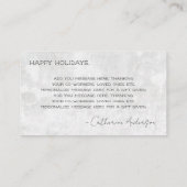 Heb een zeer prettig Visitekaartje van het Kerstbe (Achterkant)