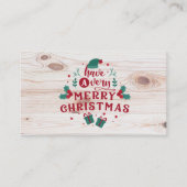 Heb een zeer prettig Visitekaartje van het Kerstbe (Voorkant)