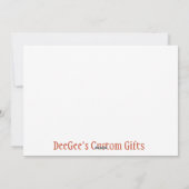 Heb een zeer vrolijk kerstfeest met de kleren van  feestdagenkaart (Achterkant)