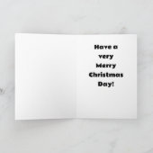 HEB EEN "ZEER VROLIJKE" KERSTDAG FEESTDAGEN KAART (Binnen)
